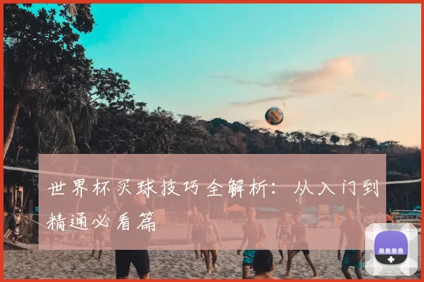世界杯买球技巧全解析：从入门到精通必看篇