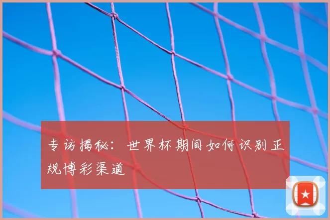 专访揭秘:世界杯期间如何识别正规博彩渠道